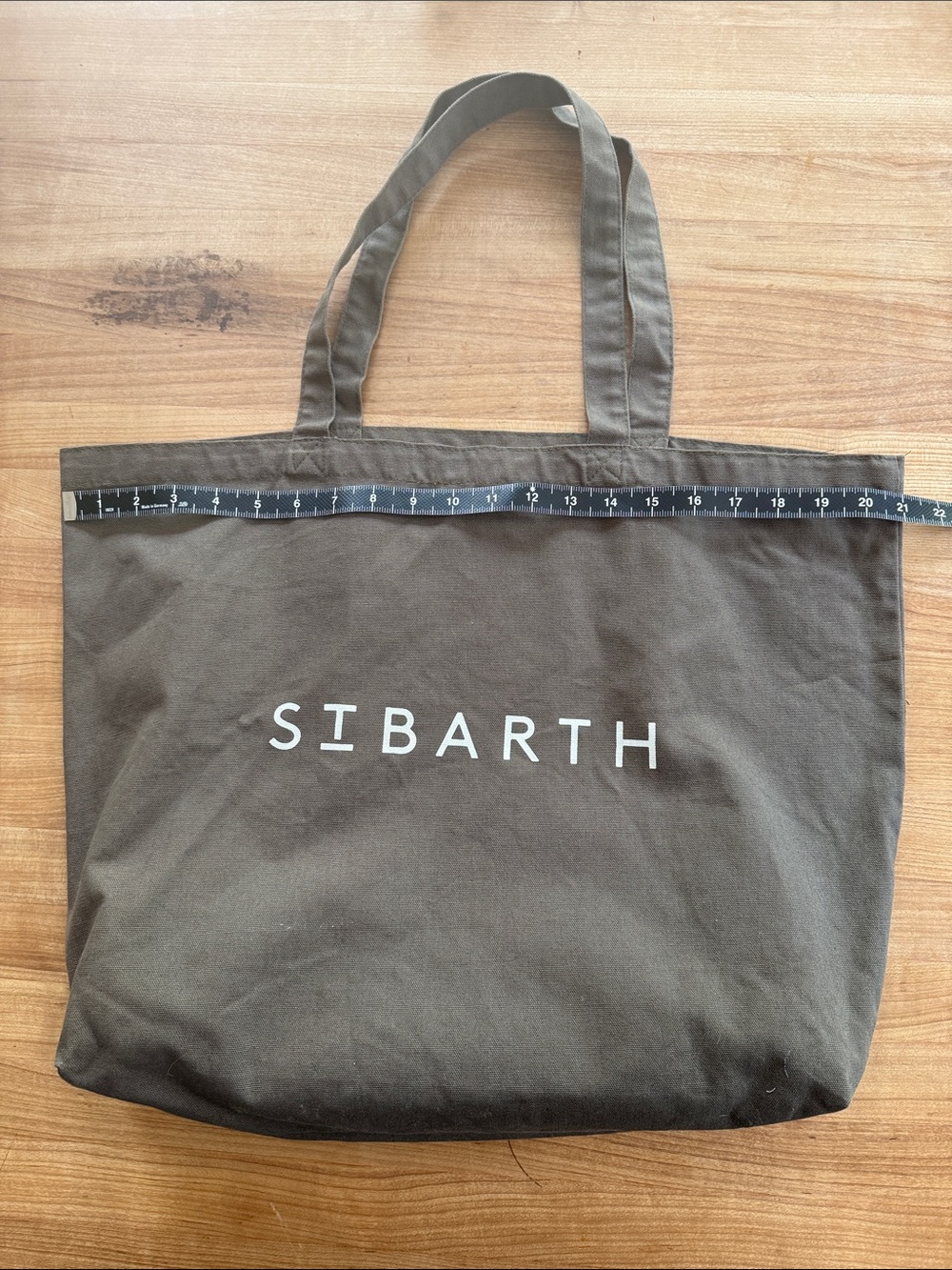 At Barths Olive Canvas Tote Bag